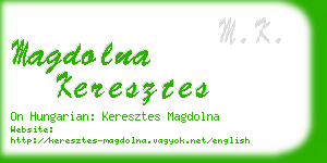 magdolna keresztes business card